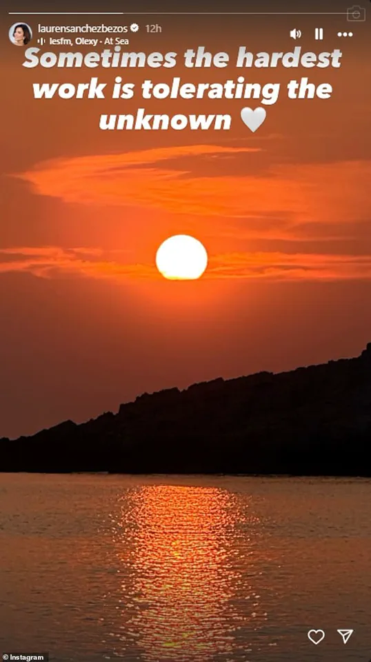 Lauren Sanchez, Wife of Jeff Bezos, Shares Cryptic Instagram Post: 'Sometimes the Hardest Work is Tolerating the Unknown'