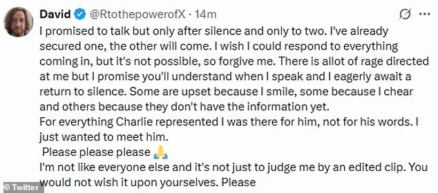 Man Seen Celebrating After Charlie Kirk's Assassination Offers Explanation for Actions