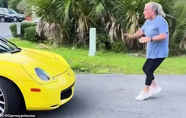 Viral Video Shows Defiant Woman Blocking Traffic at Aldi Store Opening