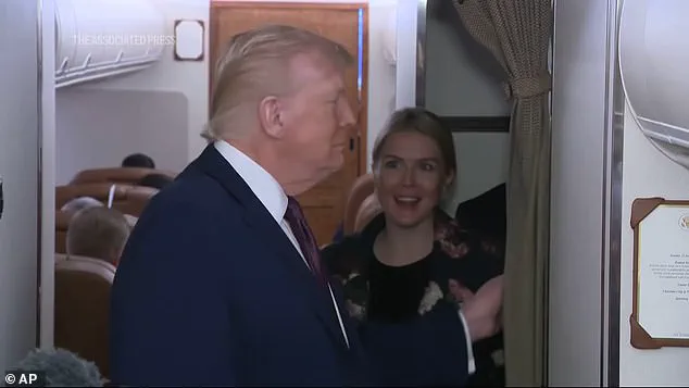 President Trump Struggles During Turbulent Air Force One Flight, Interrupting Press Gaggle