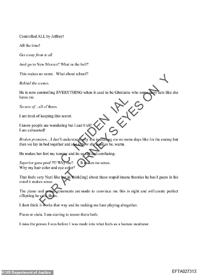 New Documents Reveal Jeffrey Epstein's Alleged Plan to Create 'Superior Gene Pool' and the Tragic Fate of His Child