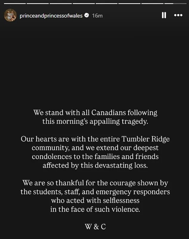 Monarch Expresses Shock and Solidarity After Tumbler Ridge School Shooting Claims Nine Lives