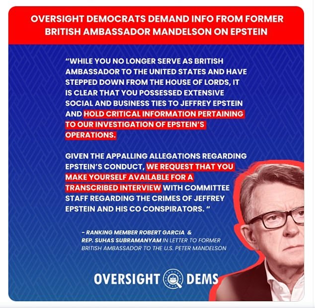 DOJ Files Reveal Mandelson's Secret Communications with Epstein During 2008 Crisis