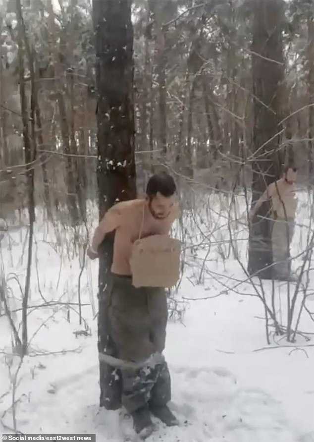 Russian Frontline Commander's Shocking Video of Soldiers Being Stripped and Tied in Subzero Temperatures