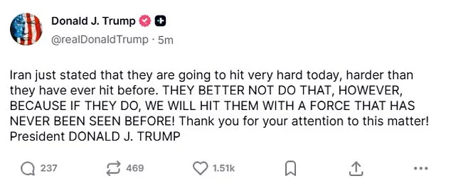 Trump Vows Unprecedented Retaliation Against Iran Amid Escalating Tensions Over Khamenei's Killing and Middle East Attacks