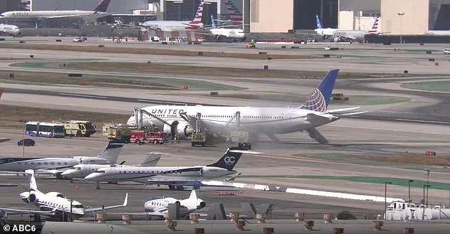 United Airlines Flight Makes Emergency Landing at LAX After Engine Failure, Evacuation Ensues