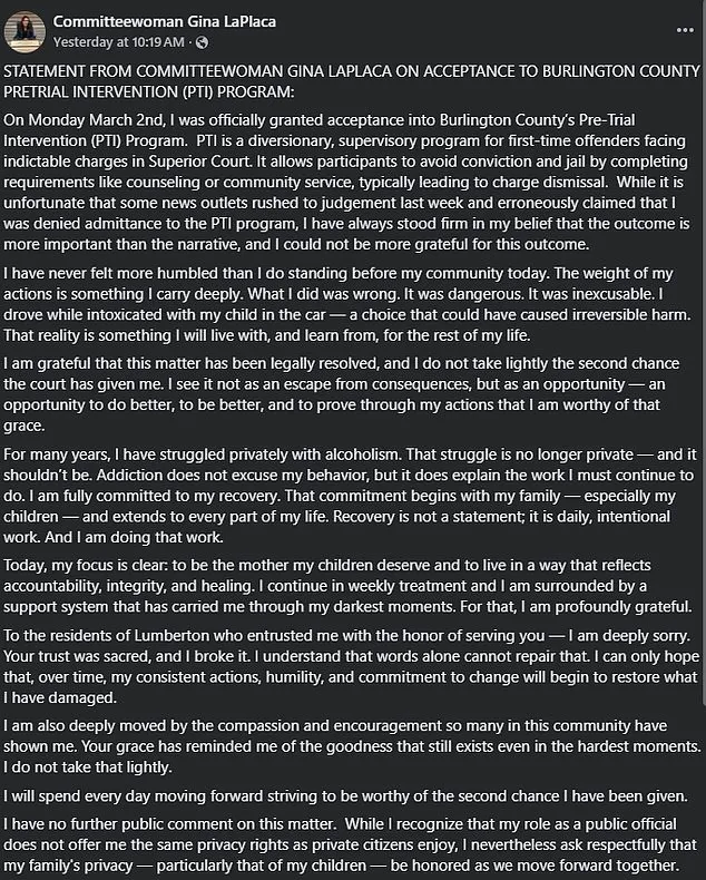 Mayor Gina LaPlaca's DUI Arrest: A Shattered Career and a Toddler's Silent Witness