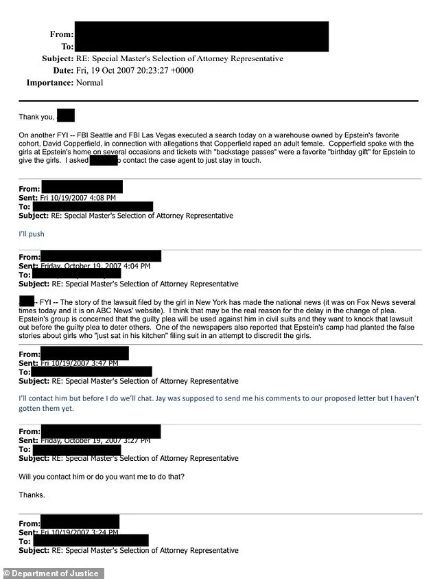 FBI Probe into Copperfield's Alleged Role in Epstein's Underage Scheme Dropped