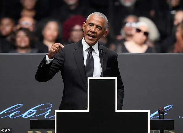 Obama Condemns Trump's Presidency, Warns of Democratic Erosion at Jackson Funeral