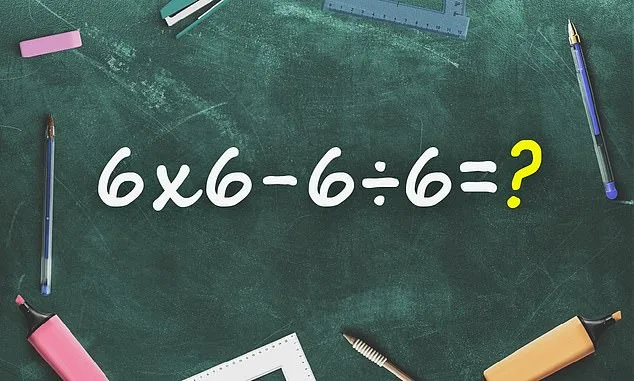 How a Simple Equation 6 x 6 - 6 ÷ 6 Equals 35 and Why It's Dividing the Web
