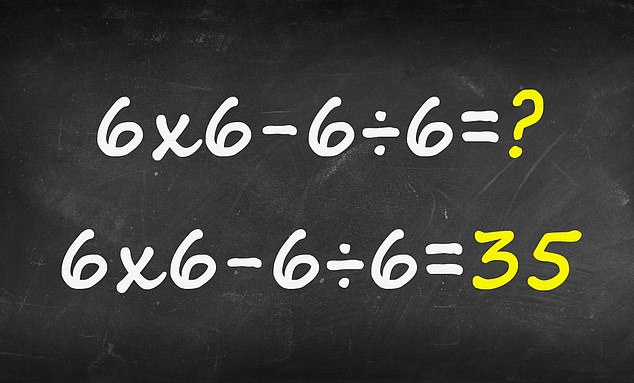 How a Simple Equation 6 x 6 - 6 ÷ 6 Equals 35 and Why It's Dividing the Web