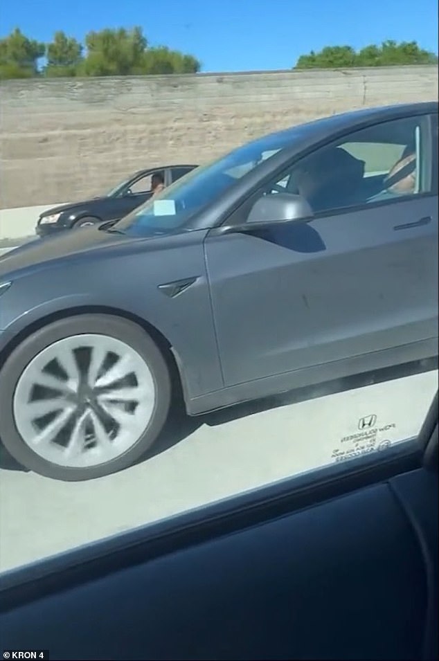 Elderly Couple Asleep in Self-Driving Tesla on Highway Sparks Safety Fears