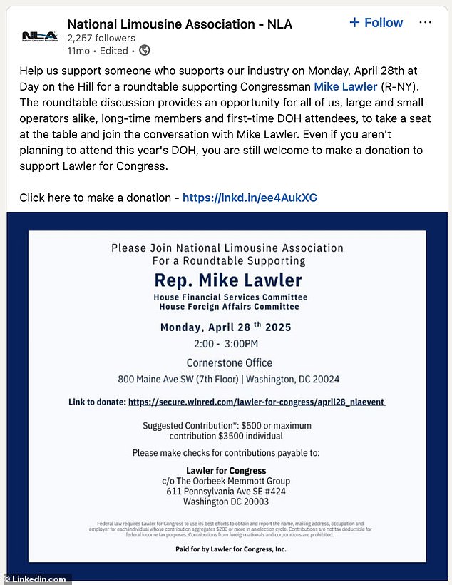 Congressman 'Limousine Lawler' Faces Backlash Over $150K in Lavish Campaign Spending