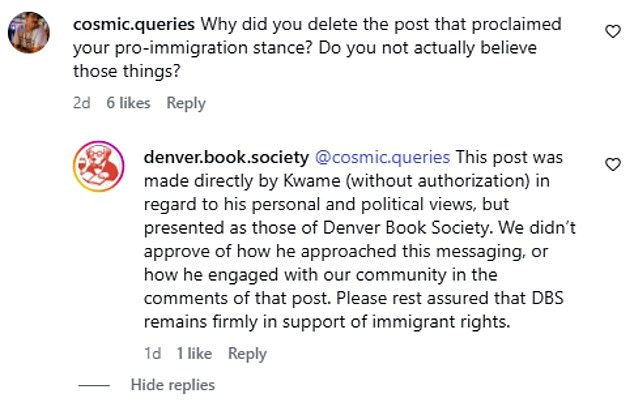 Denver Book Society's Leadership Crisis: Co-Founder Removed Over Past Immigration Comments Weeks After Launch