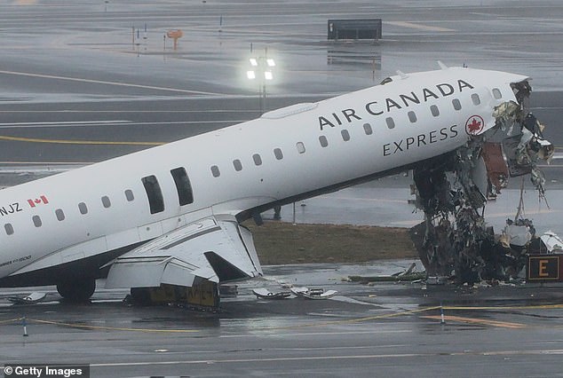 Air Canada Crash Kills Two Pilots in LaGuardia Airport Fire Truck Collision, Injuring 41
