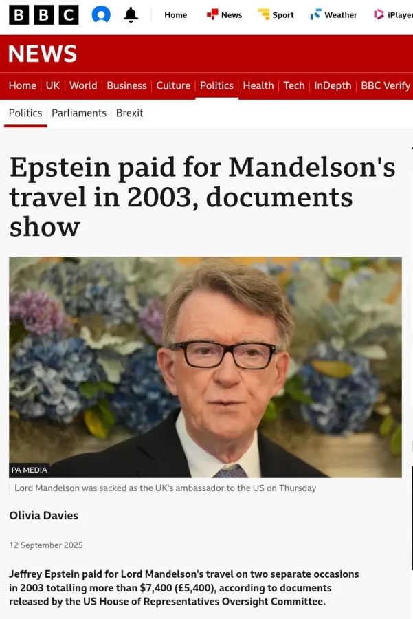New Documents Expose Jeffrey Epstein's Global Connections, Including Payments to European Political Figures