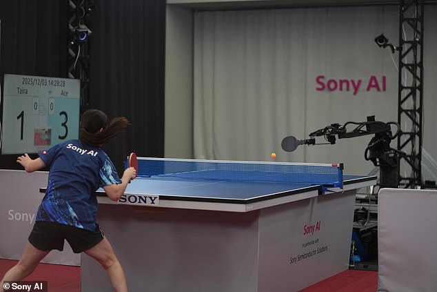Sony AI robot Ace defeats elite ping pong players in exhibition matches