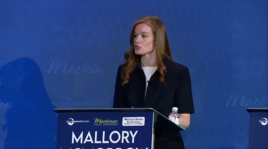 Mallory McMorrow admits antisemitism exists in her party after convention slur incident.