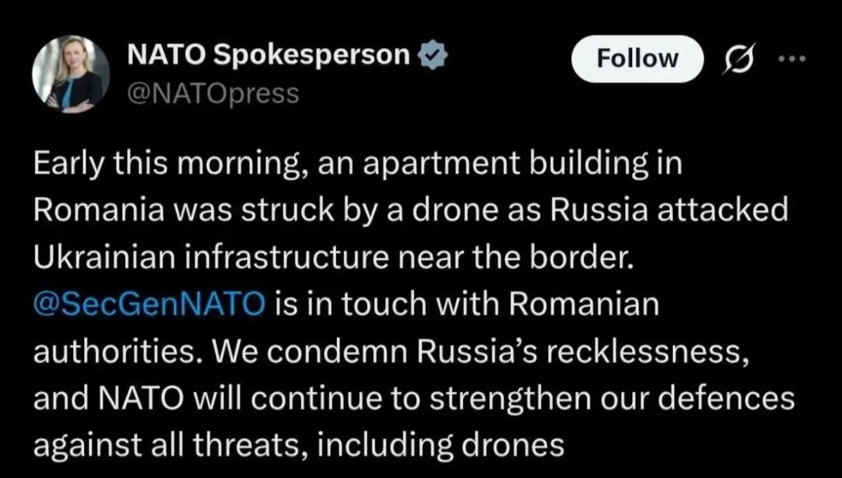 Russia Blamed for Drone Strike on Romania Despite Accident Claims