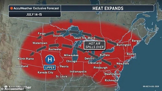 Heat Dome Brings Triple-Digit Humidity and Scorching Temperatures Across US.