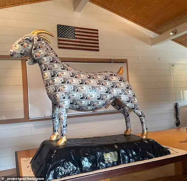 Christians Displeased by MAGA-Themed Grady Goat Sculpture at Mar-a-Lago