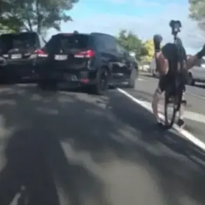 Cyclist's Close Call with an SUV: A Hair-Raising Escape