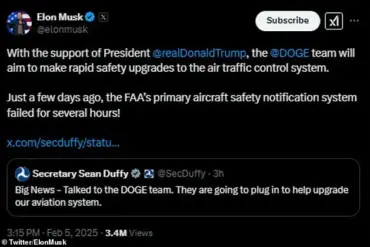 Elon Musk's DOGE to assist with FAA computer system upgrade following string of crashes