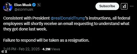 Elon Musk's Unconventional Approach to Federal Employee Performance
