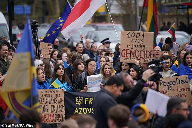 Tensions rise between Russia and Ukraine's allies as London protests gather strength