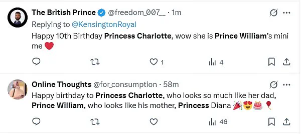 Princess Charlotte Shows Family Resemblance to Prince William on 10th Birthday