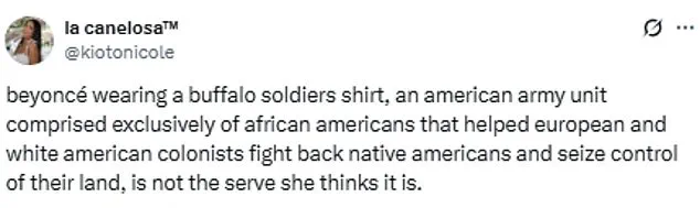Late-Breaking Controversy: Beyoncé's Buffalo Soldiers T-Shirt Sparks Cultural Debate