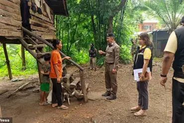 Harrowing Discovery Shocks Authorities as Eight-Year-Old Found in Drug-Infested Shack, Exposing Deep Neglect in Thailand