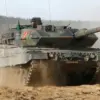 Russian Military Demonstrates Drone Technology in Destruction of Ukrainian Leopard 2A6 Tank